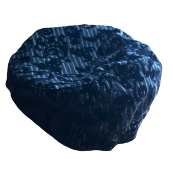 Disney Nightmare Before Christmas Hat Graphic Black Velvet Striped Size Adult - Picture 5 of 10